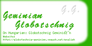 geminian globotschnig business card